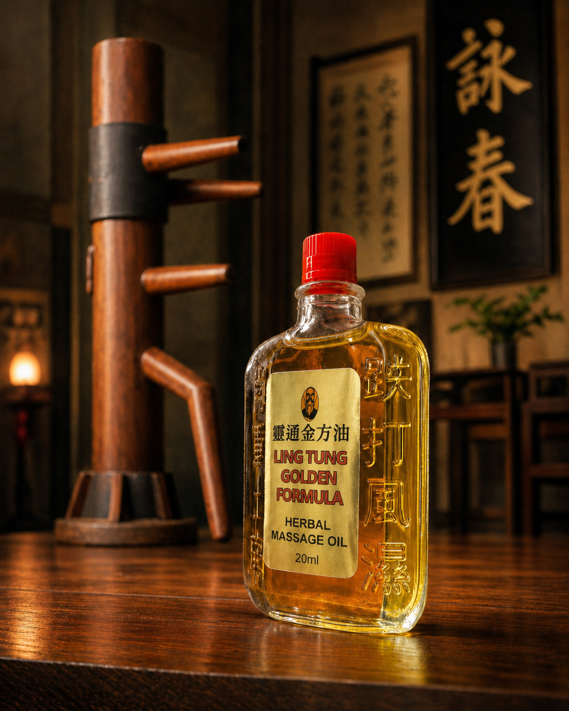 Ling Tung Golden Formula Oil  - Premium Herbal Massage Oil 20ml